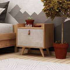 Yöpöytä Kalune Design Willow, ruskea hinta ja tiedot | Yöpöydät | hobbyhall.fi