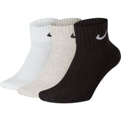 Nike sukat CUSH ANKLE 3 kpl, valkoinen-musta-beige hinta ja tiedot | Naisten sukat | hobbyhall.fi