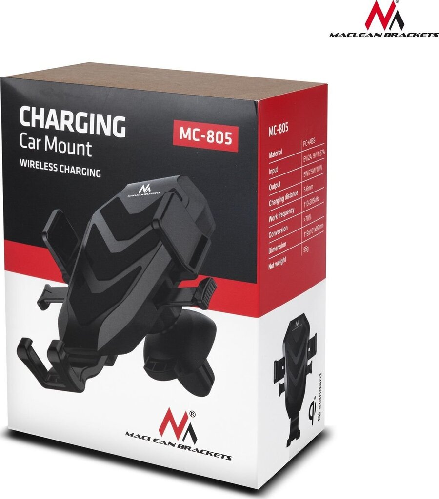 Maclean laturi, langaton, USB-C, QC 3.0, MC-805 hinta ja tiedot | Puhelintelineet | hobbyhall.fi