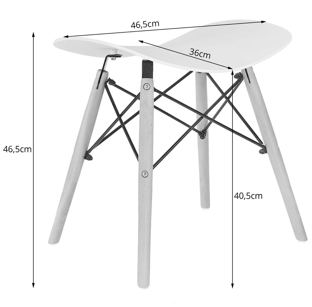 4:n jakkaran sarja Corfu, musta/ruskea hinta ja tiedot | Ruokapöydän tuolit | hobbyhall.fi