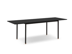 Jatkettava pöytä Interieurs86 Louis 120x80 cm, musta hinta ja tiedot | Ruokapöydät | hobbyhall.fi