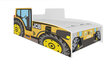 Lasten sänky ADRK Furniture Tractor, 160x80cm, keltainen hinta ja tiedot | Lastensängyt | hobbyhall.fi