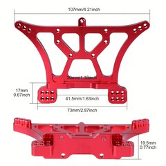 Punainen Alumiini Taka Iskunvaimennustorni Päivitys 1/10 Rc Autoille hinta ja tiedot | Älylaitteiden lisätarvikkeet | hobbyhall.fi