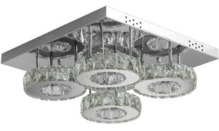 LED-kattovalo Crystal Round 4 -kaukosäätimellä hinta ja tiedot | Kattovalaisimet | hobbyhall.fi