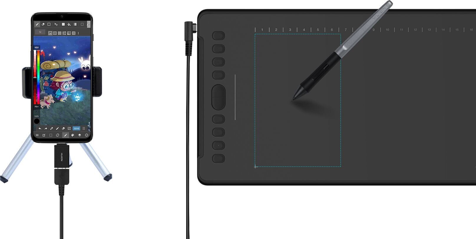 Huion H1161 grafiikkalevy hinta ja tiedot | Piirustustaulut | hobbyhall.fi