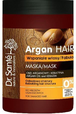 Korjaava naamio vaurioituneille hiuksille Dr. Sante Argan Hair, 1000 ml hinta ja tiedot | Hoitoaineet | hobbyhall.fi