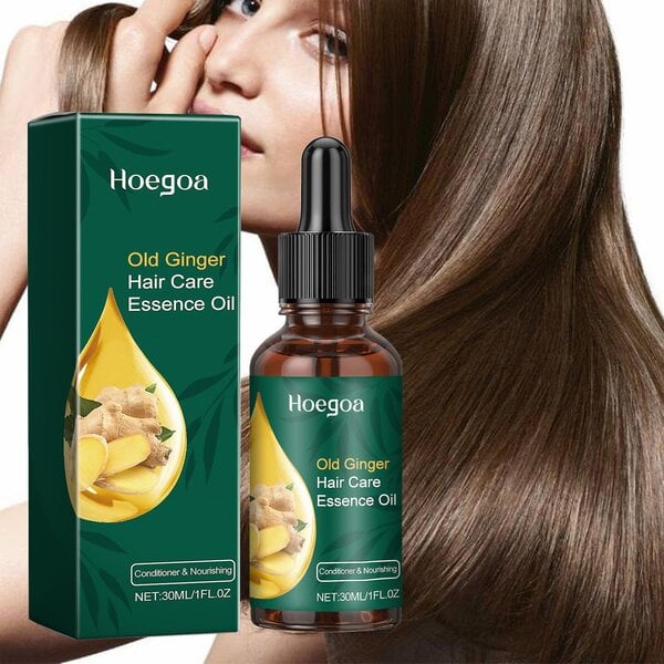 Ginger Hair Growth Serum hiustenlähtöön ja hiusten kasvuun, Old Ginger Hair Care eteerinen öljy, Biotiini hiusten kasvuseerumi