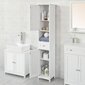 Korkea kylpyhuonekaappi SoBuy FRG236-W, valkoinen hinta ja tiedot | Kylpyhuonekaapit | hobbyhall.fi