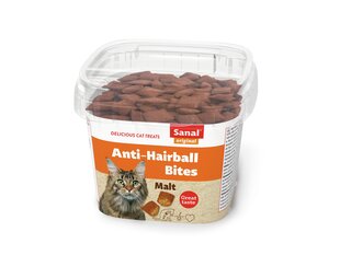 Sanal Anti-Hairball Bites -ravintolisä kissoille 75g hinta ja tiedot | Kissan herkut | hobbyhall.fi