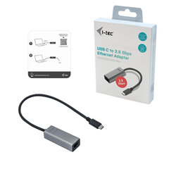 I-TEC 2,5 Gbps Ethernet-sovitin 1x USB-C RJ-45:een hinta ja tiedot | Adapterit | hobbyhall.fi