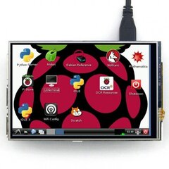 Waveshare Resistiivinen kosketusnäyttö Raspberry Pi -mikrotietokoneelle - LCD IPS 4" hinta ja tiedot | Mikrokontrollerit | hobbyhall.fi