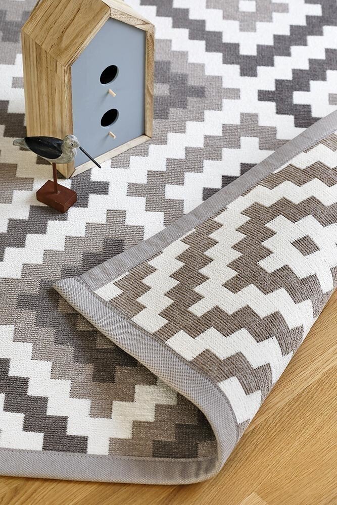 Narma Saka -smartWeave® chenillematto, kaksipuolinen, beige, 70 x 140 cm hinta ja tiedot | Isot matot | hobbyhall.fi