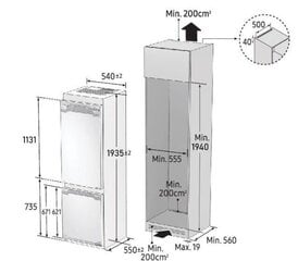 Samsung BRB30715DWW hinta ja tiedot | Jääkaapit | hobbyhall.fi