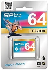 Silicon Power -muistikortti CF 64GB 600x hinta ja tiedot | Puhelimen muistikortit | hobbyhall.fi