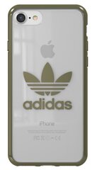 Apple iPhone 7/8 suojakuori Adidas, läpinäkyvä / vihreä hinta ja tiedot | Adidas Puhelimet, älylaitteet ja kamerat | hobbyhall.fi