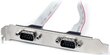 StarTech Adapter to slots 2x IDC (10 pin) - 2x DB-9 (9-pin) (PLATE9M2P16) hinta ja tiedot | Koteloiden lisätarvikkeet | hobbyhall.fi