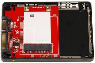 StarTech 2.5 "SATA - Mini SATA SSD Adapter Enclosure (SAT2MSAT25) hinta ja tiedot | Komponenttien lisätarvikkeet | hobbyhall.fi