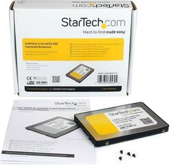 StarTech 2.5 "SATA - Mini SATA SSD Adapter Enclosure (SAT2MSAT25) hinta ja tiedot | StarTech Tietokoneen komponentit | hobbyhall.fi