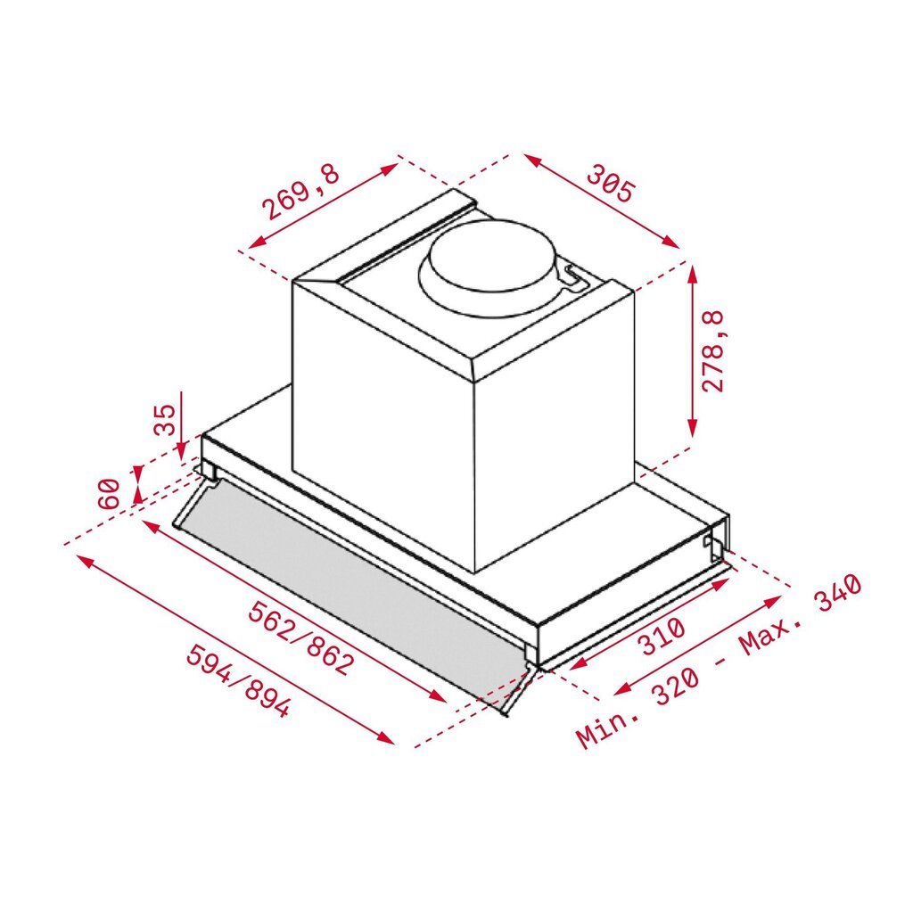 Teka Integra 66750 hinta ja tiedot | Liesituulettimet | hobbyhall.fi