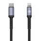 Tellur, TLL155384, "Lightning", Usb-C, 1m hinta ja tiedot | Puhelinkaapelit | hobbyhall.fi