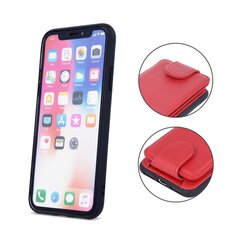 Mocco Smart Wallet Eco Leather Case - korttikotelo Apple iPhone XS Max puhelimelle, punainen hinta ja tiedot | Puhelimen kuoret ja kotelot | hobbyhall.fi