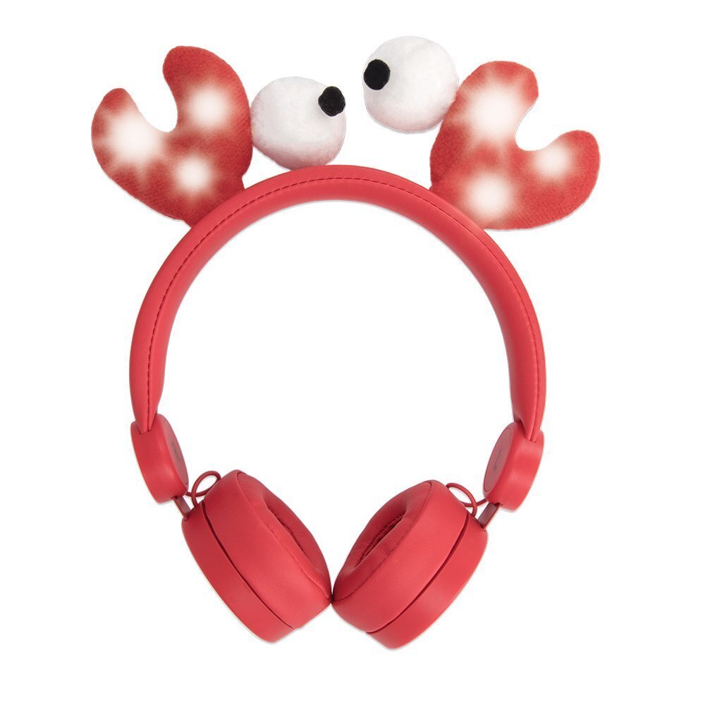 Forever AH-100 Craby LED Animal Ears Red hinta ja tiedot | Kuulokkeet | hobbyhall.fi