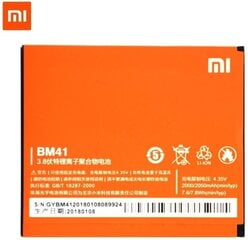 Xiaomi BM41 (Xiaomi Redmi 1S / M2a / 2050 mAh) hinta ja tiedot | Puhelimen akut | hobbyhall.fi