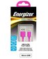 USB-laturi Energizer Hightech Ultra Flat Micro-USB, vaaleanpunainen hinta ja tiedot | Puhelinkaapelit | hobbyhall.fi