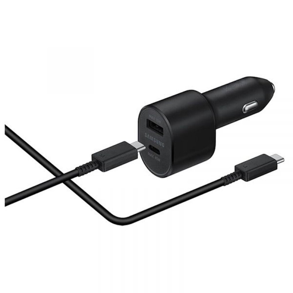 Samsung EP-L5300XBE 60W Super Fast Autolaturi 45W USB-C / 15W USB + USB-C-kaapeli Musta (OEM) hinta ja tiedot | Puhelimen laturit | hobbyhall.fi