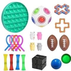 21 Pack Fidget Toys Pop it Stressipallolelu Relax Antistress zdq hinta ja tiedot | Koristeet ja tarrat | hobbyhall.fi