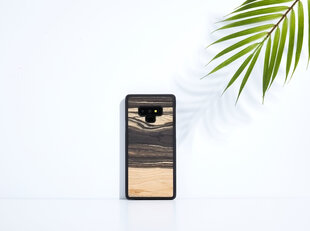 Man & Wood suojakuori Samsung Galaxy Note 9:lle, valkoinen eebenpuu, musta hinta ja tiedot | Puhelimen kuoret ja kotelot | hobbyhall.fi