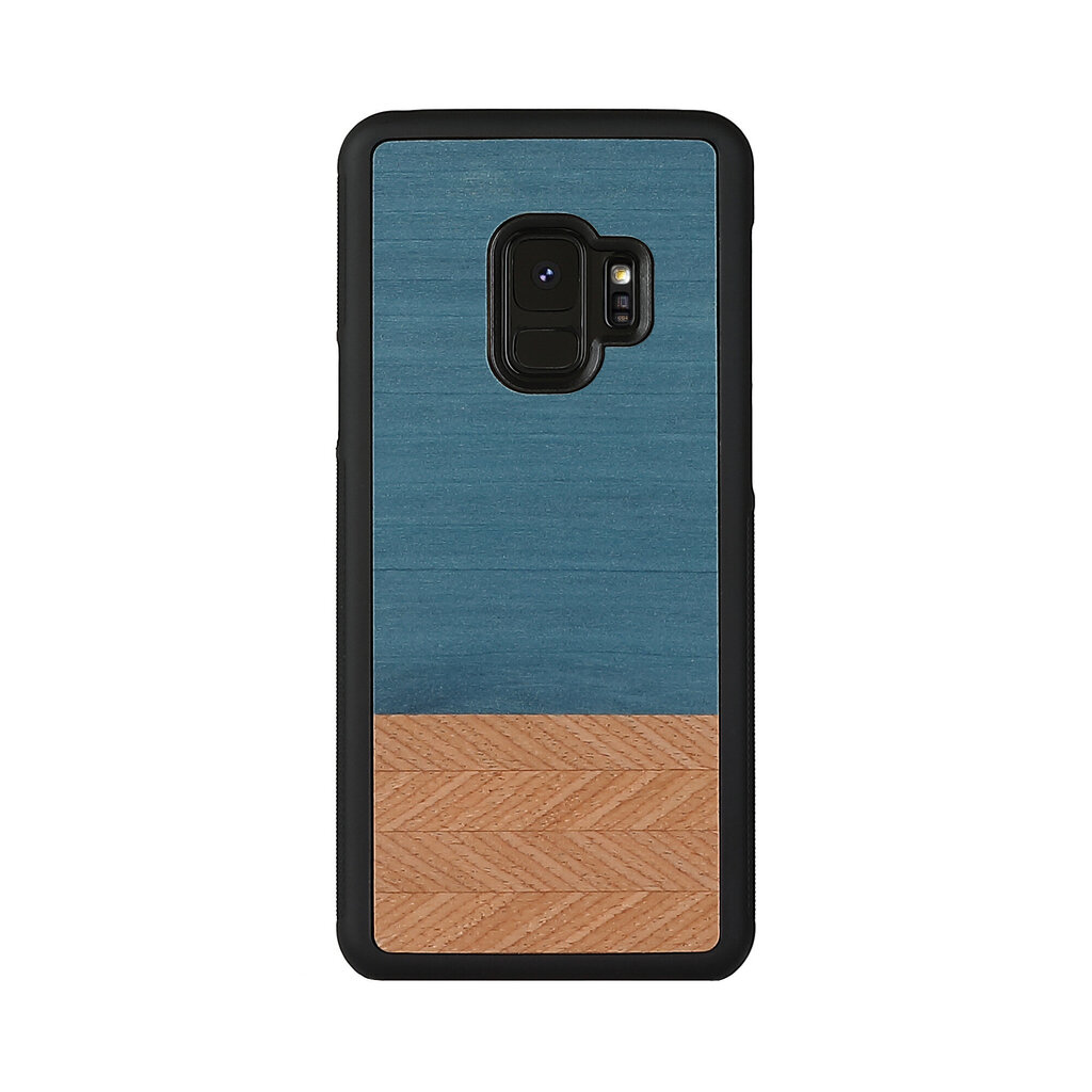 Man & Wood suojakuori Samsung Galaxy S9:lle, Denim, musta hinta ja tiedot | Puhelimen kuoret ja kotelot | hobbyhall.fi