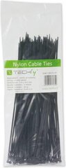 Techly Nylon nippusiteet 280 x 4,8 mm 100 kpl, musta (306509) hinta ja tiedot | Techly Tietokoneet ja pelaaminen | hobbyhall.fi