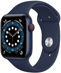 Älykello Apple Watch Series 6 (GPS + Cellular LT, 44mm) Blue Aluminium Case with Deep Navy Sport Band hinta ja tiedot | Apple Älykellot ja aktiivisuusrannekkeet | hobbyhall.fi