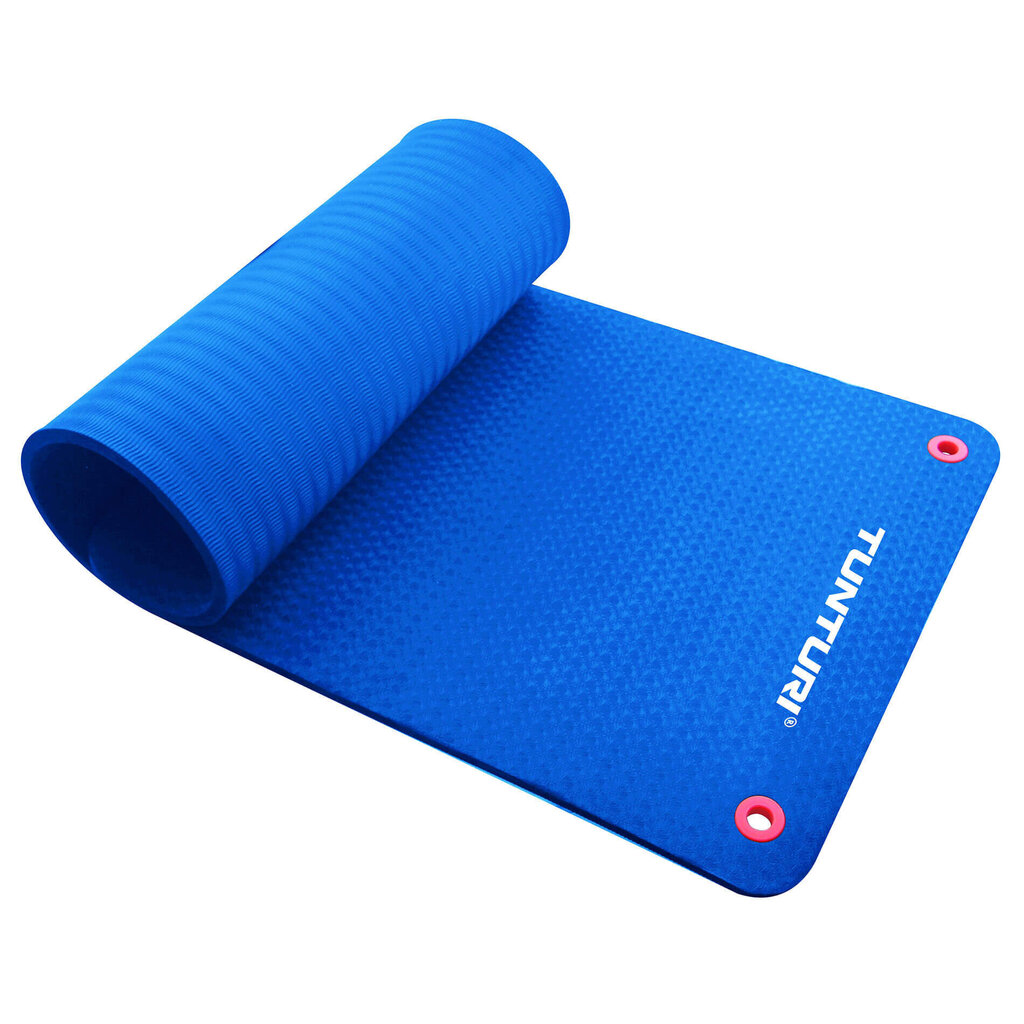 Kuntosalimatto Tunturi Fitnessmat Pro 140x60x1,5 cm, sininen hinta ja tiedot | Joogamatot | hobbyhall.fi