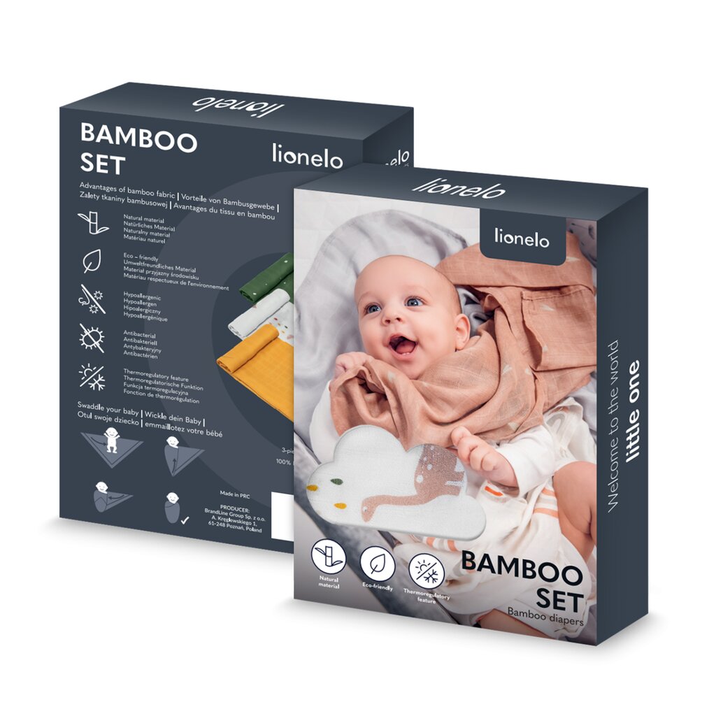 Bambuvaippa/peitto 70*70 hinta ja tiedot | Vauvan hoitoalustat ja tekstiilit | hobbyhall.fi