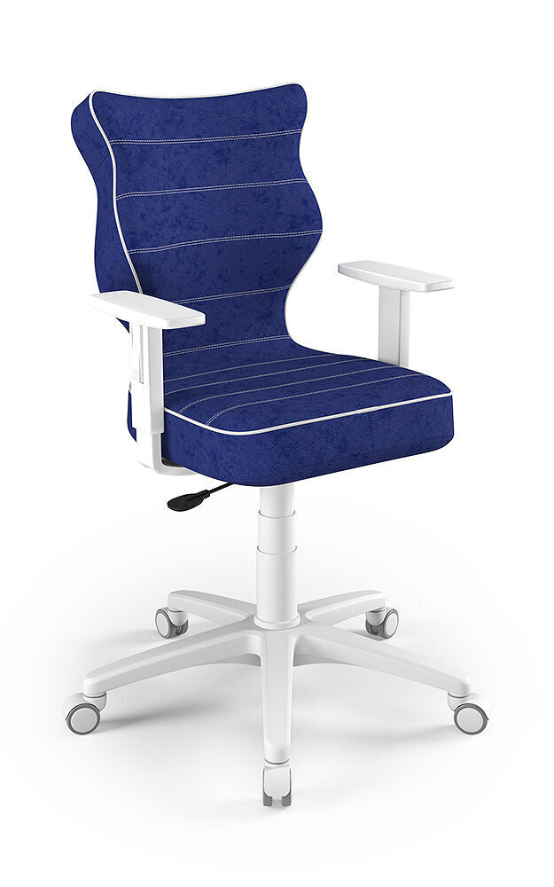 Toimistotuoli Entelo Good Chair Duo VS06 5, valkoinen/sininen hinta ja tiedot | Toimistotuolit | hobbyhall.fi