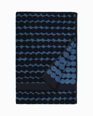 Marimekko Räsymatto -kylpypyyhe, petrooli-musta, 70 X 140 cm hinta ja tiedot | Pyyhkeet | hobbyhall.fi