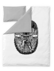 Finlayson pussialuslakanasetti Siili, musta-valkoinen, 120 x 160 + 40 x 60 cm hinta ja tiedot | Vuodevaatteet lapsille | hobbyhall.fi