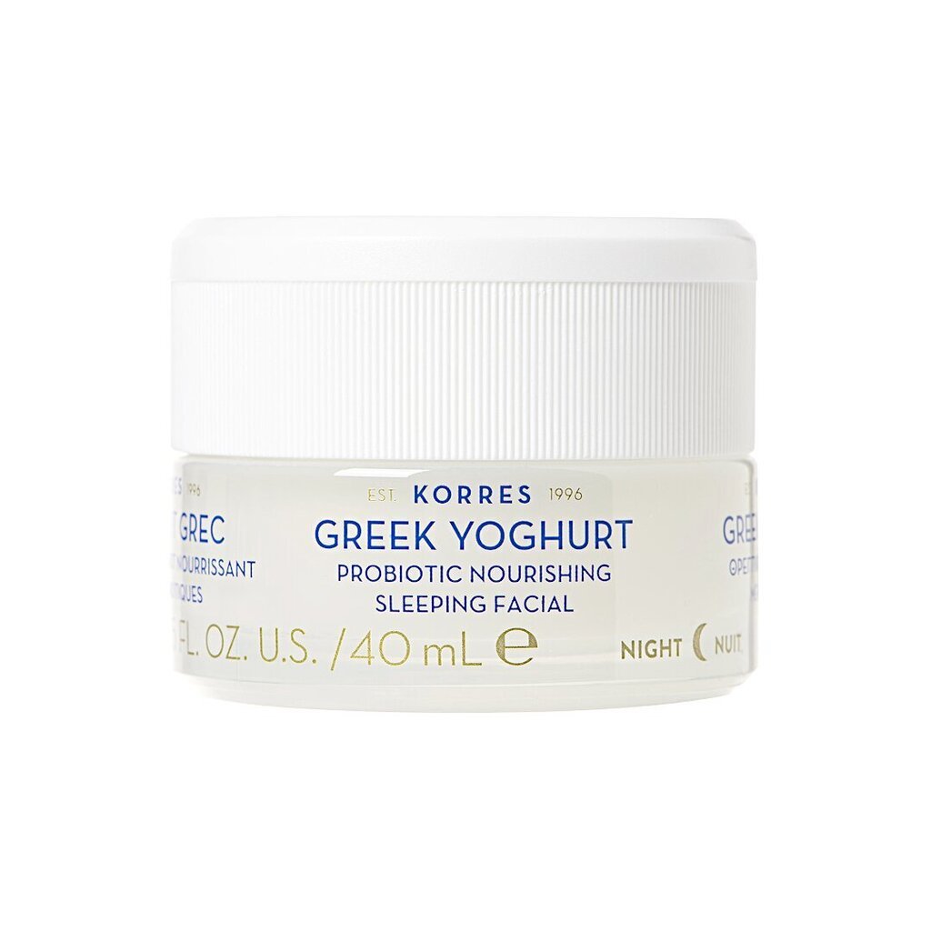 Korres Probiotic Nourishing Sleeping Facial Night Cream -yövoide, 40 ml hinta ja tiedot | Kasvovoiteet | hobbyhall.fi