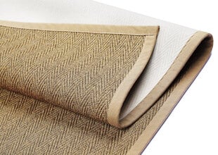 Narma Tuna -sisalWeave™ sileäksi kudottu matto, kulta, 80 x 200 cm hinta ja tiedot | Isot matot | hobbyhall.fi
