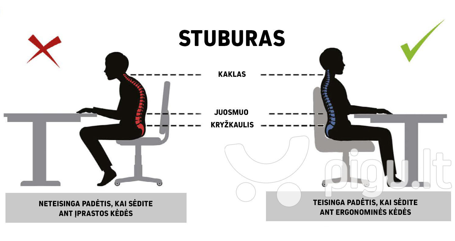 Toimistotuoli Entelo Good Chair Uni FC33, harmaa/musta. hinta ja tiedot | Toimistotuolit | hobbyhall.fi