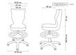 Ergonominen lastentuoli, jossa Entelojalkatuki Hyvä tuoli Petit VS01 3, musta/valkoinen hinta ja tiedot | Toimistotuolit | hobbyhall.fi