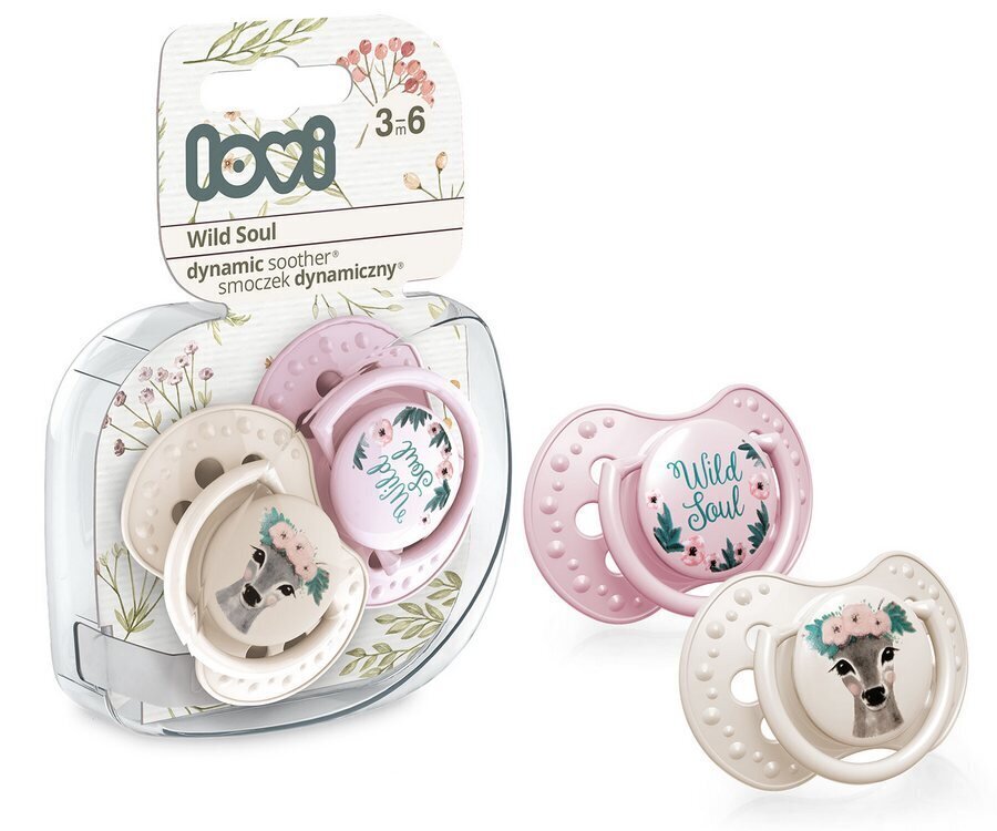 Silikoniset dynaamiset tutit Lovi Wild Soul Girl, 3-6kk, 2 kpl, 22 / 883tyttö hinta ja tiedot | Tutit | hobbyhall.fi