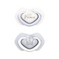 Symmetrinen silikonitutti Canpol Babies Royal Baby, 6-18kk, 2 kpl, 22/651, sininen hinta ja tiedot | Tutit | hobbyhall.fi