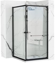 Suihkukaappi REA Space In Black, 90x90, 80x100 cm hinta ja tiedot | Suihkukaapit ja suihkunurkat | hobbyhall.fi