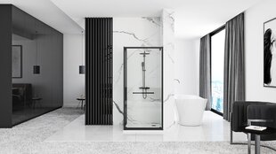 Suihkukaappi REA Space In Black, 90x90, 80x100 cm hinta ja tiedot | Suihkukaapit ja suihkunurkat | hobbyhall.fi
