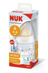 Polypropeenipullo lämpötilansäätimellä NUK FC +, 150 ml, 0-6 kuukautta. hinta ja tiedot | NUK Vauvatarvikkeet | hobbyhall.fi