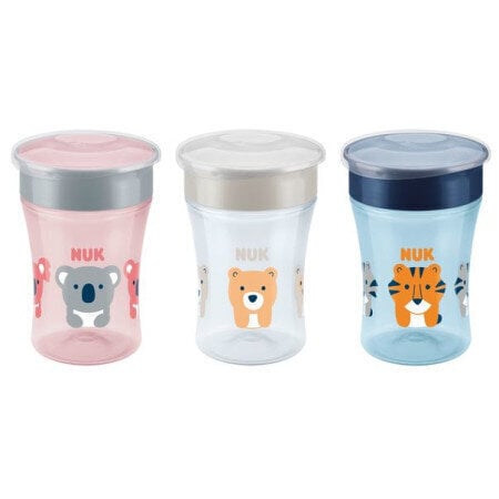 Juomakuppi NUK Magic Cup, 230 ml, 8+ kuukautta elämää, vaaleanpunainen. hinta ja tiedot | Tuttipullot ja tarvikkeet | hobbyhall.fi