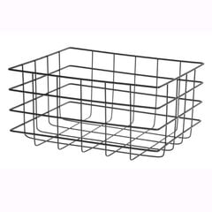 Maku Säilytyskori metallia musta 25x20x12,5 cm hinta ja tiedot | Säilytyslaatikot ja -korit | hobbyhall.fi